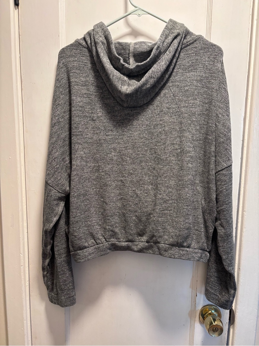 Prana Gray Scoop-Neck Hooded Pullover - Picture 3 of 3